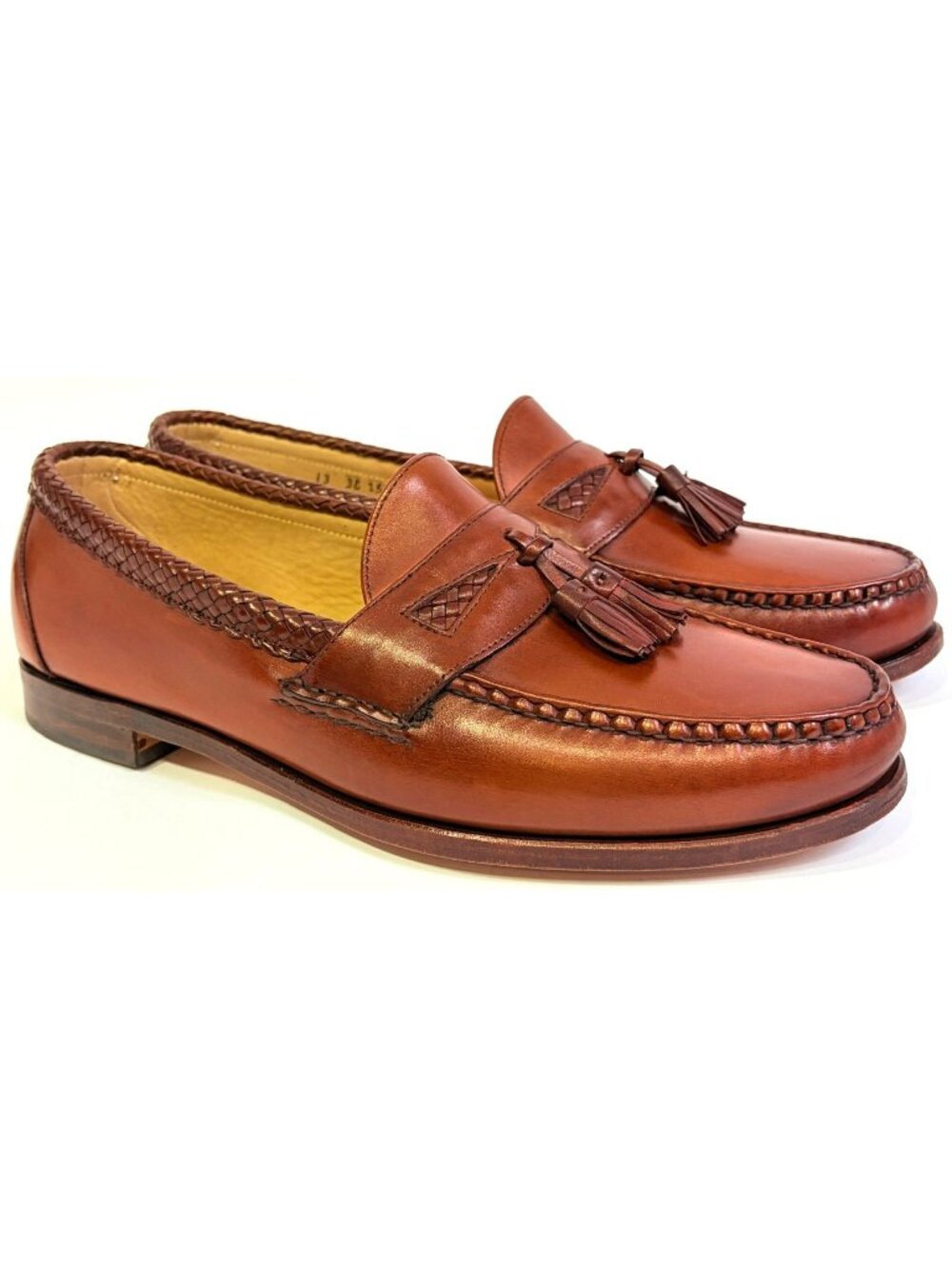 GORGEOUS ALLEN EDMONDS "MAXFIELD" USA MADE LOAFERS 12 EEE CHILI EXTRA WIDE
